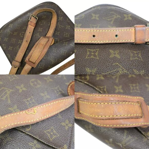 LOUIS VUITTON Saint Cloud GM Shoulder Bag Monogram Leather Brown - Picture 11 of 16